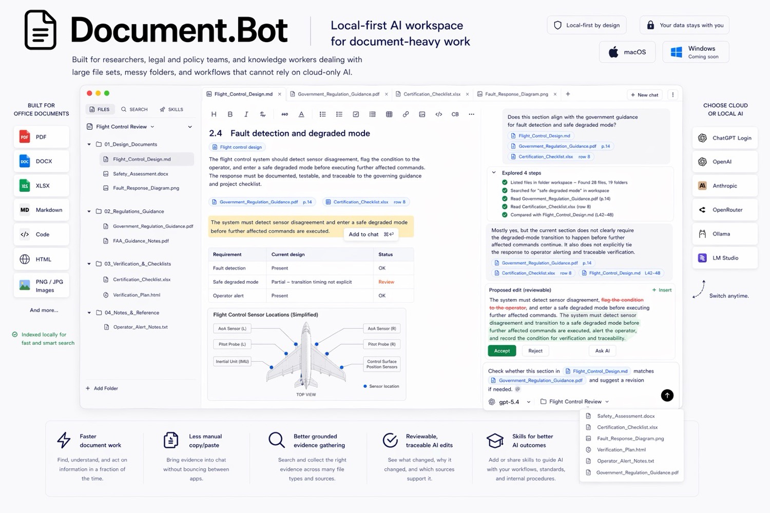 Document.Bot local-first document workspace